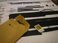 confidential document and phone chip