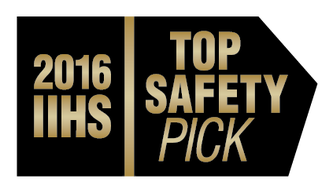 label that says top safety pick