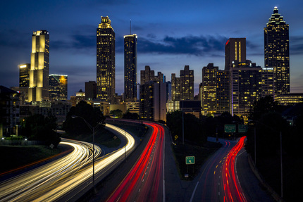 Atlanta city at night