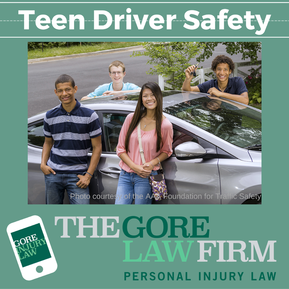 poster tittled Teen driver safety