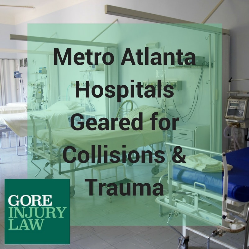 poster that reads "Metro Atlanta HOspitals geared for collisions & Trauma"
