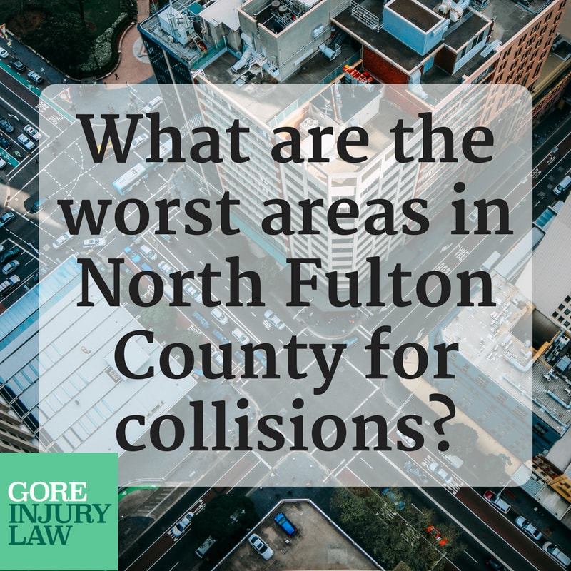 poster that reads " what are the worst areas in NOrth Fulton County for collisions"